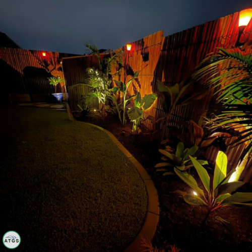 ATGS Inferno Flame Solar Lights – Set of 4 with Solar Panel